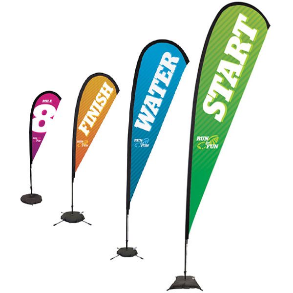 Sail Sign Tear Drop Banner Stands Different Sizes