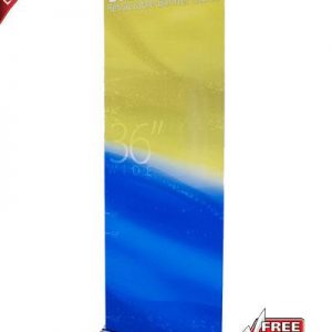 Silver Step Retractable Banner Stand - 36"