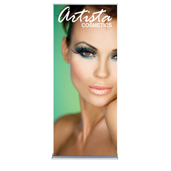 Silver Step Retractable Banner Stand - 36"