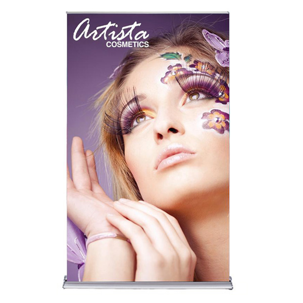 Silver Step Retractable Banner Stand - 48"