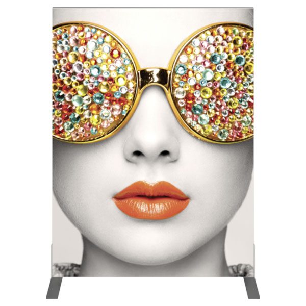 Vector Frame Essential Backwall Display Rectangle 01 Tension Fabric Displays Front View