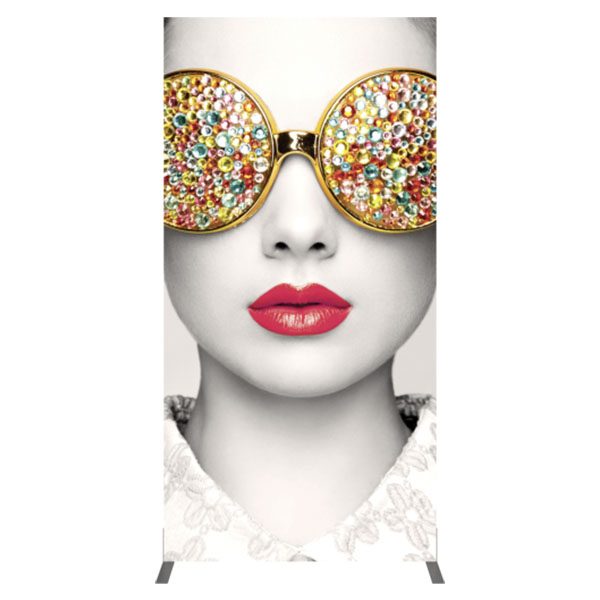 Vector Frame Essential Backwall Display Rectangle 04 Tension Fabric Displays Front View