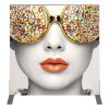 Vector Frame Essential Backwall Display Square 01 Tension Fabric Displays Front View