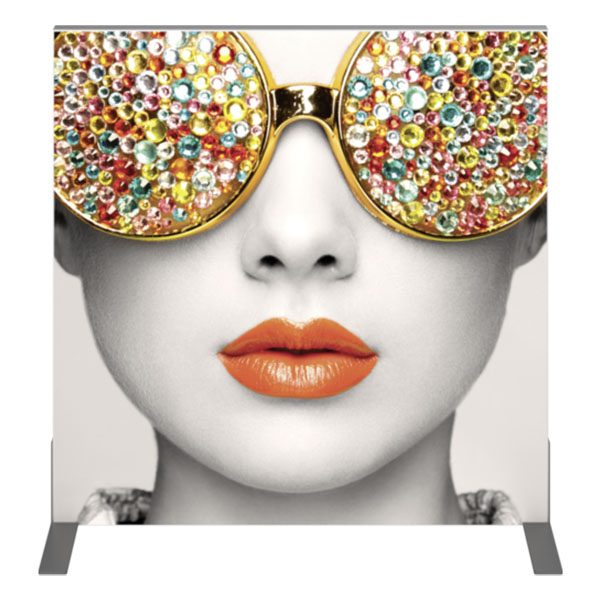 Vector Frame Essential Backwall Display Square 01 Tension Fabric Displays Front View
