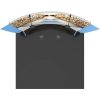 Top View Vector Frame Master 10' Modular Backwall Kit 09