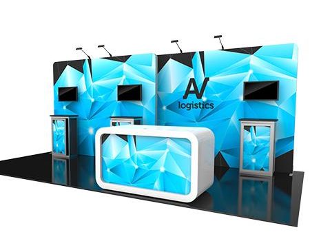 Hybrid Pro Modular Kit 14, hybrid trade show displays, Modular displays, hybrid display, hybrid exhibits, hybrid displays, custom modular exhibits