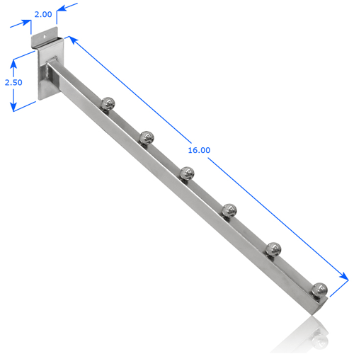 Free Standing SlatWall 6 Ball Waterfall