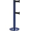 Beltrac-50-3000 Double Belt Stanchion 13ft Blue