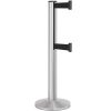Beltrac-50-3000 Double Belt Stanchion 13ft Satin Aluminum