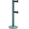 Beltrac-50-3000 Double Belt Stanchion 13ft Verdigris Green