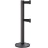 Beltrac-50-3000 Double Belt Stanchion 13ft Wrinkle Black