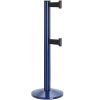 Beltrac-50-3000 Double Belt Stanchion Blue