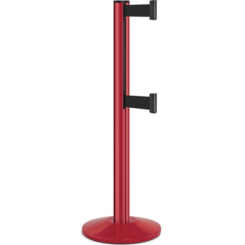 Beltrac-50-3000 Double Belt Stanchion Red