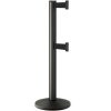 Beltrac-50-3000 Double Belt Stanchion Wrinkle Black