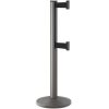 Beltrac-50-3000 Double Belt Stanchion Wrinkle Charcoal