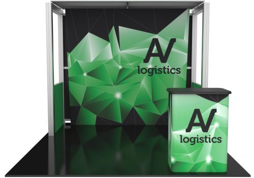 Hybrid Pro Modular Kit 04, hybrid trade show displays, Modular displays, hybrid display, hybrid exhibits, hybrid displays, custom modular exhibits