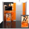 Hybrid Pro Modular Kit 08, hybrid trade show displays, Modular displays, hybrid display, hybrid exhibits, hybrid displays, custom modular exhibits