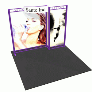 Hyperlite Hybrid Truss Extrusion Display System - 10 x 10 Zig