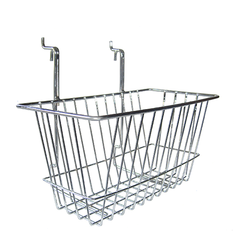 Free Standing SlatWall Basket