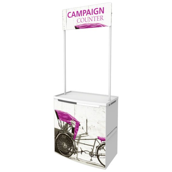 Campaign Promotional Counter For Indoors And Outdoors Side View