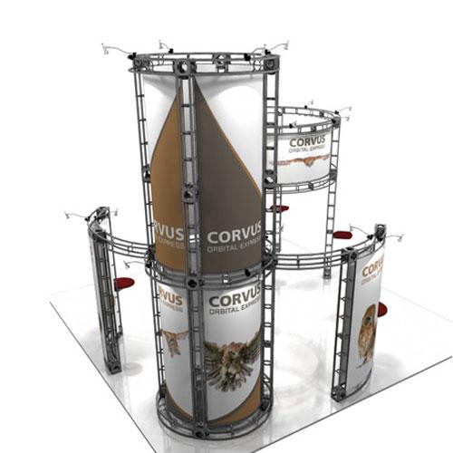 Orbital Truss Corvus 20 x 20 Exhibit Booth