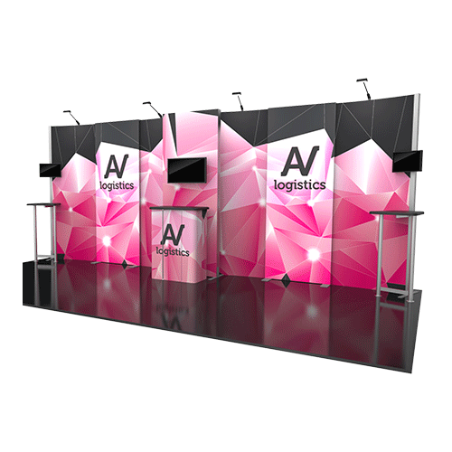 Hybrid Pro Modular Kit 09, hybrid trade show displays, Modular displays, hybrid display, hybrid exhibits, hybrid displays, custom modular exhibits