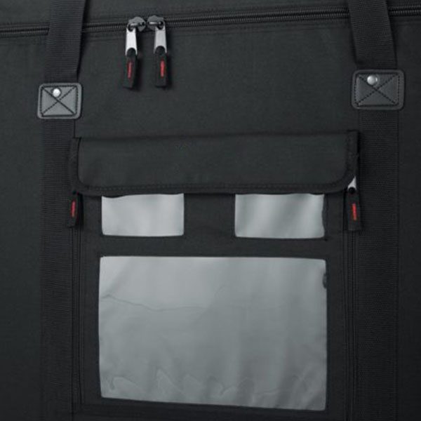 Lightweight LCD Rigid Foam Monitor Case Exterior Viewable Document And 2 Business Card Pockets