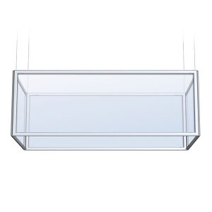 Rectangular Perfex Sky Frame Hanging Display