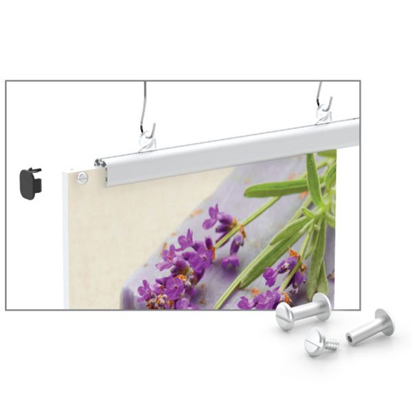 SnapGraphics T Holder Hanging Banner Setup