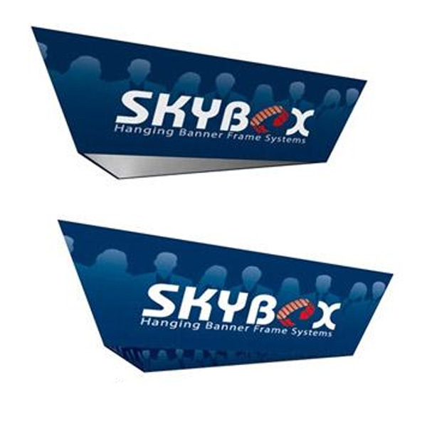 Trade Show Skybox Tapered Triangle Hanging Signs