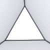 Triangle 3D Hanging And Floor Display Open Top or Bottom