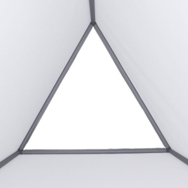 Triangle 3D Hanging And Floor Display Open Top or Bottom