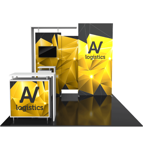 Hybrid Pro Modular Kit 03, hybrid trade show displays, Modular displays, hybrid display, hybrid exhibits, hybrid displays, custom modular exhibits