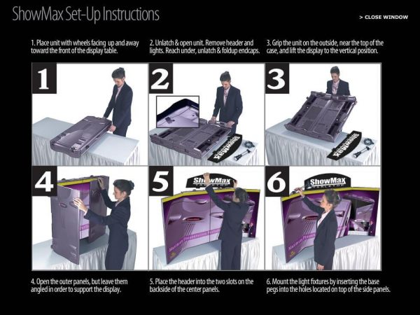 ShowMax Briefcase Display setup instruction