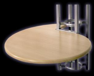 Orbital Scallop Shaped Table Tops