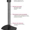 Benefits of Peerless Flat Panel Free Standing Monitor Holder-Up to 90"