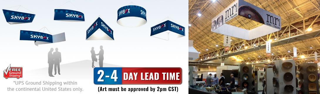 Skybox Fabric Graphic Hanging Signs Skybox Fabric Graphic Hanging Signs