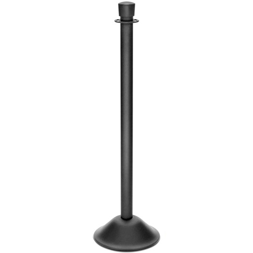 Traditional-Portable-Stanchion-Wrinkle-Black