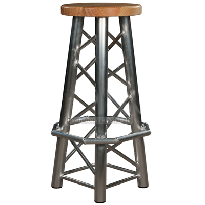 Straight leg top bar stools