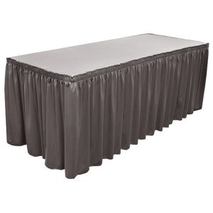 Wyndham Blank Table Skirting shirred table