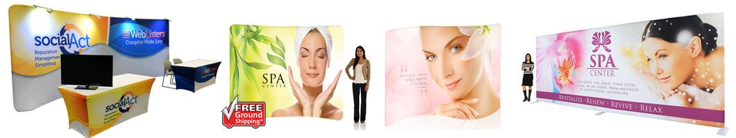 Waveline Tension Fabric Display Media