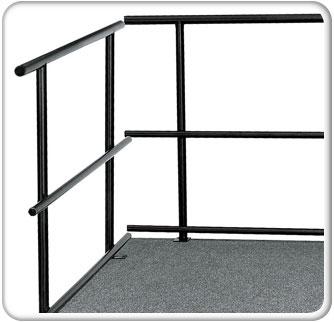 Portable Stage Guardrails