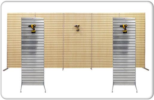 Free Standing Slat Wall