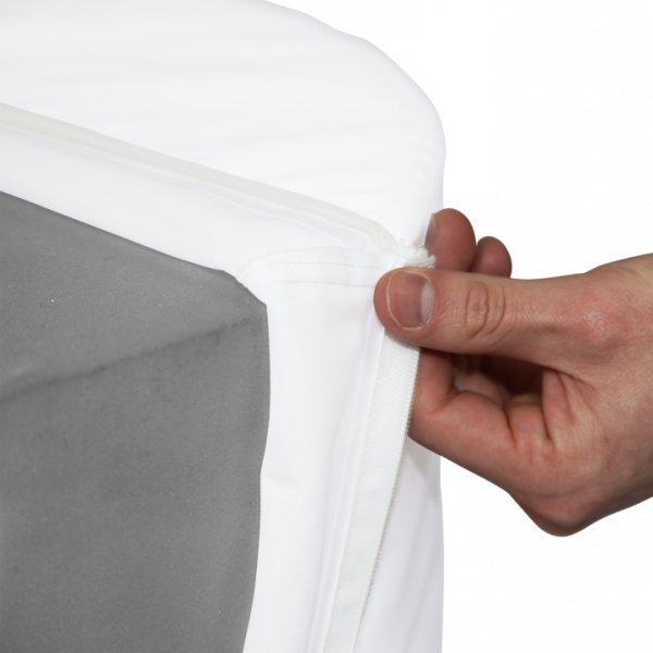 Display Cylinder Open Zipper
