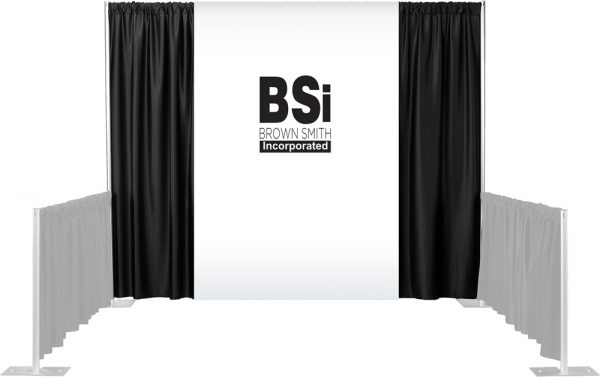 1 Color Maxi-Print Backdrop Drapes Set