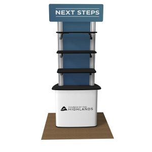 Custom Quattro Counter with Shelves