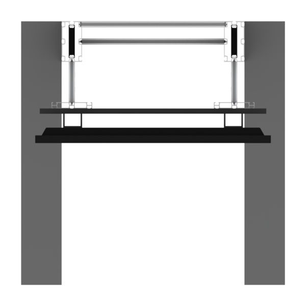 Freestanding Monitor Kiosk Monitor Mount Top View