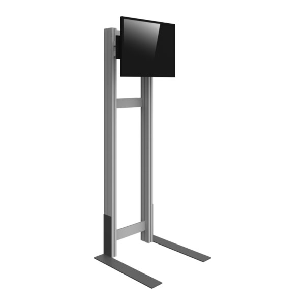 Freestanding Monitor Kiosk Side View