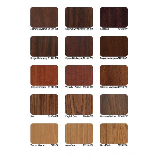 Island Exhibit Eco Wood Grain Options