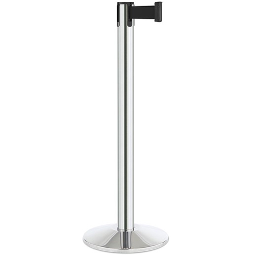 Contempo Retractable Belt Stanchion Polished Stainless Steel